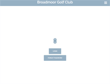 Tablet Screenshot of broadmoorgolfclub.com